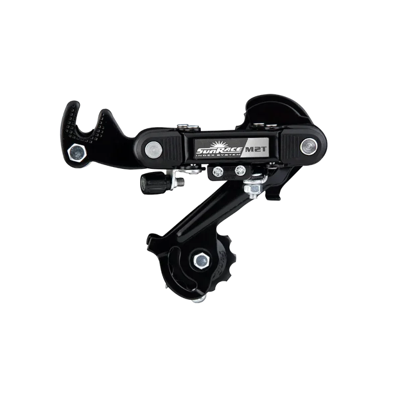 6 7 speed short cage rear derailleur black