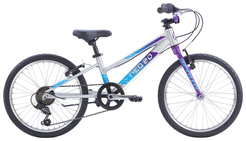 apollo neo 20 6s kids bike alloy frame purple blue fade