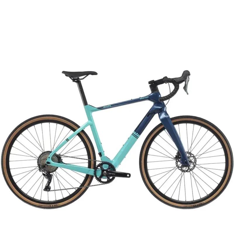 bianchi arcadex gravel bike grx 600 celeste blue glossy finish