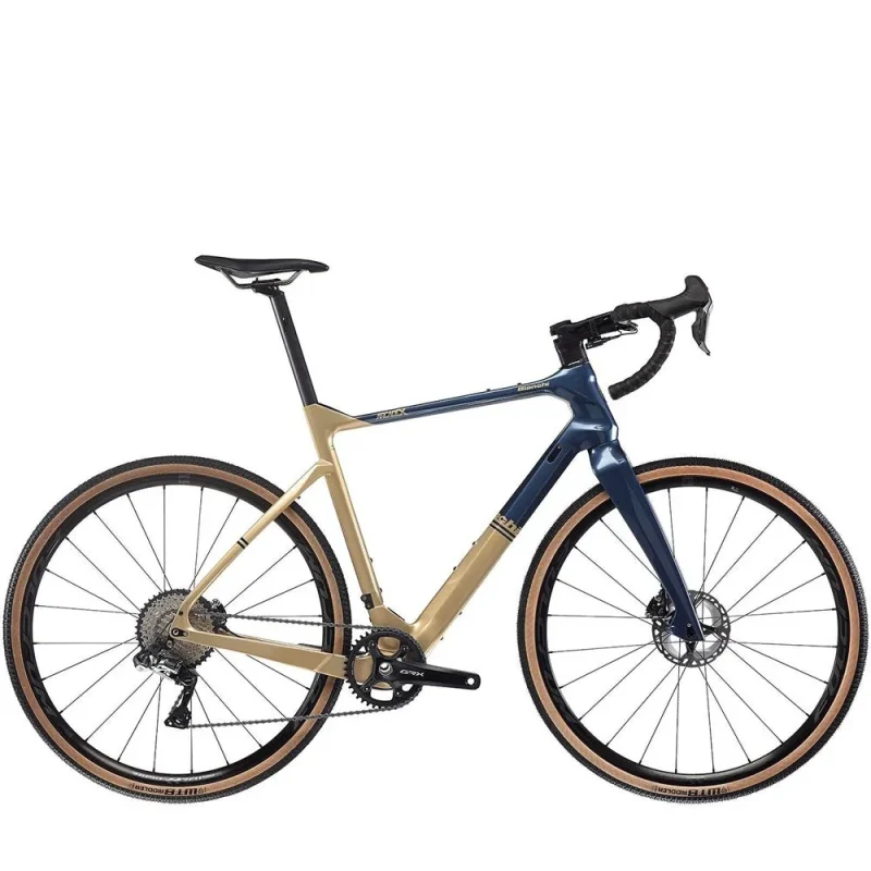 bianchi arcadex gravel bike grx 810 di2 gold storm blue note