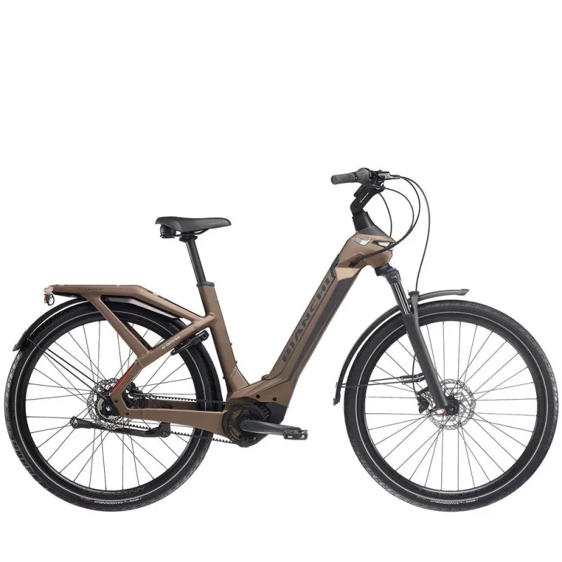 bianchi e omnia c electric bike nexus 5 speed metal brown