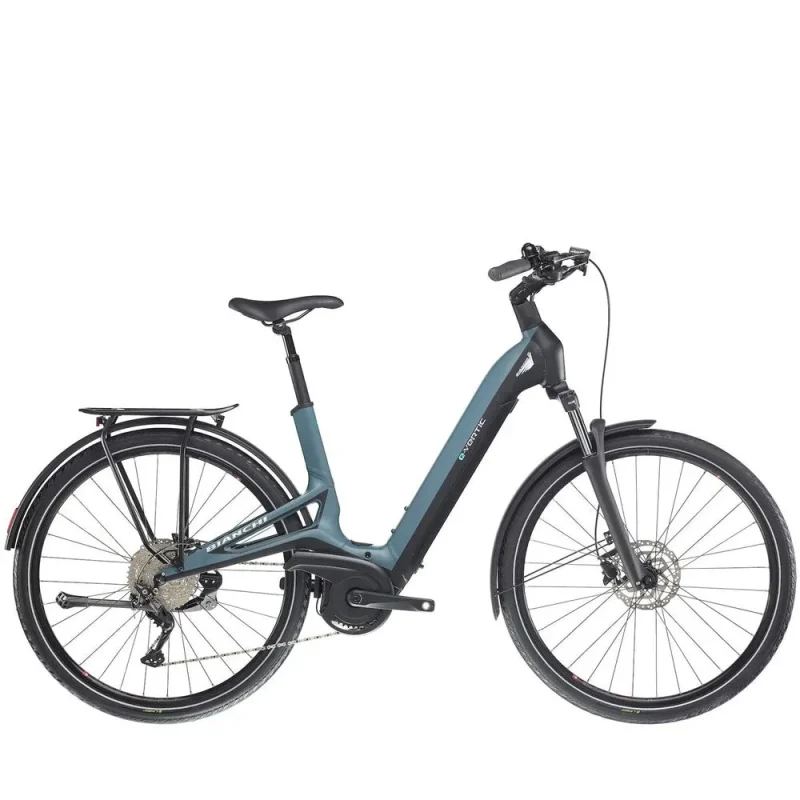 bianchi e vertic c type electric bike deore blue grey