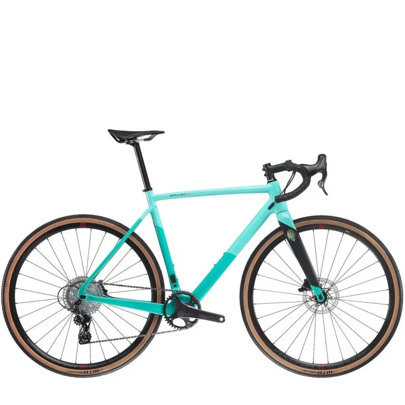 bianchi impulso pro ekar 1x13 gravel bike aquamarine