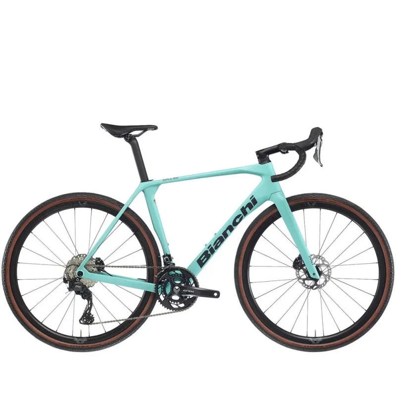 bianchi impulso pro gravel bike grx 820 celeste graphite