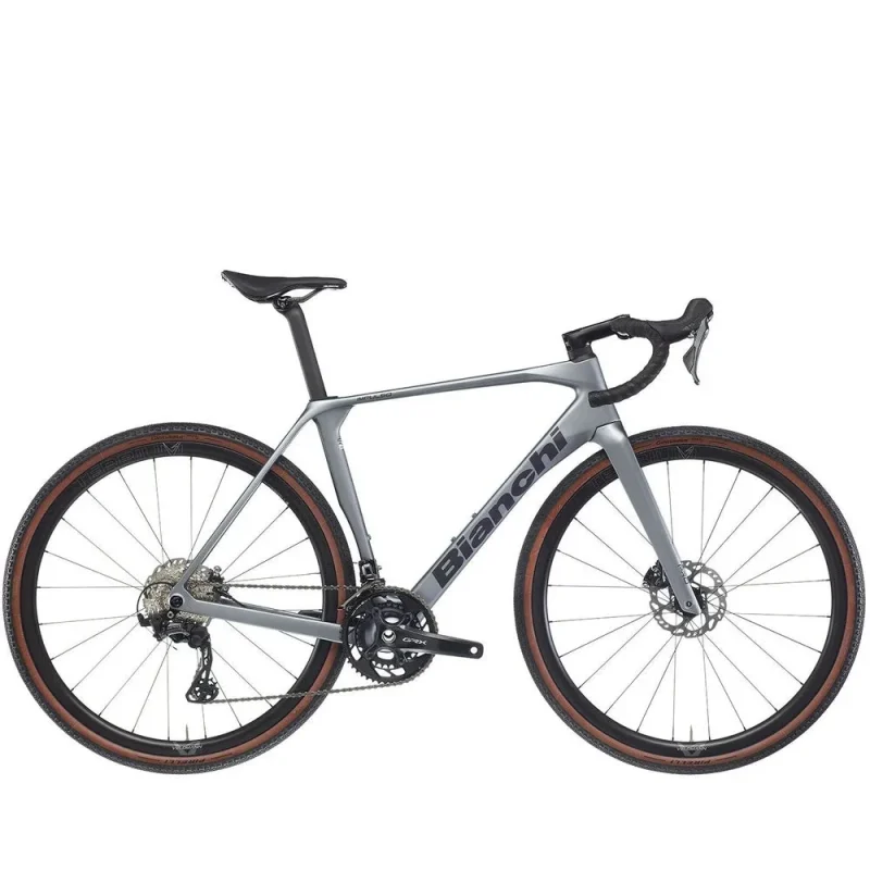 bianchi impulso pro gravel bike grx 820 grey matt black