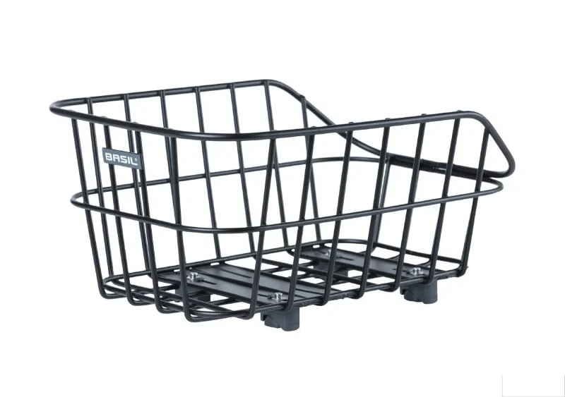 black basil cento alu rear bike basket wsl