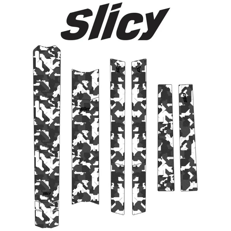 camo bike protection film glossy digital finish