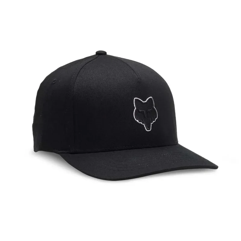 flexfit black fox head hat for men women