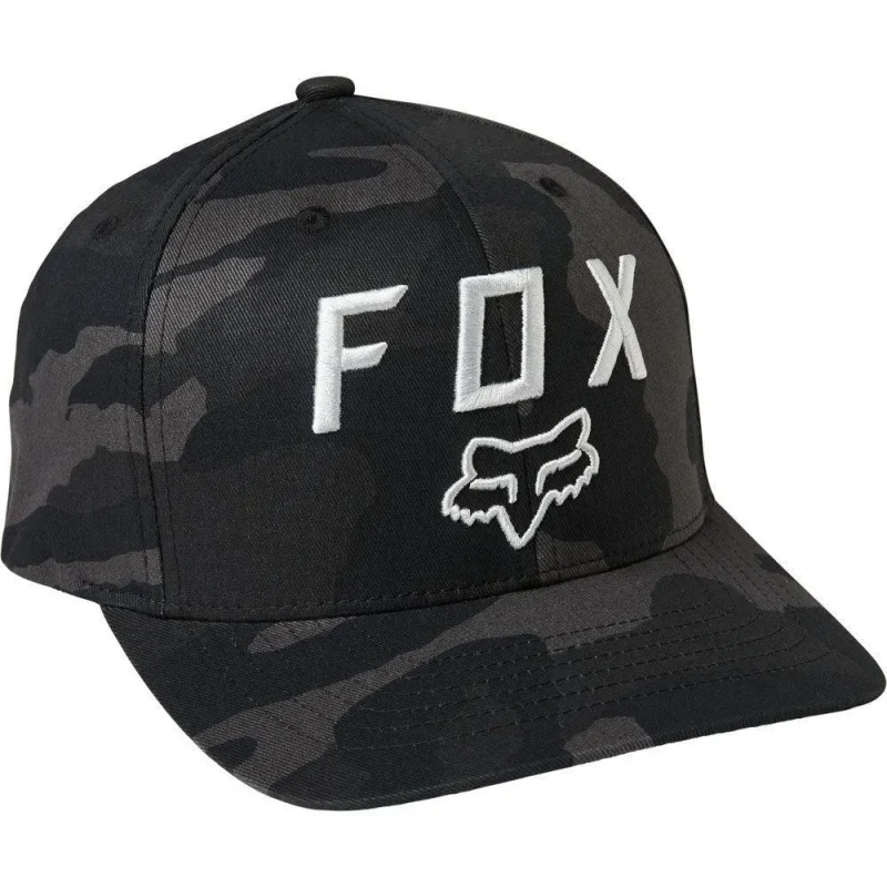 fox legacy moth 110 snapback hat black camo