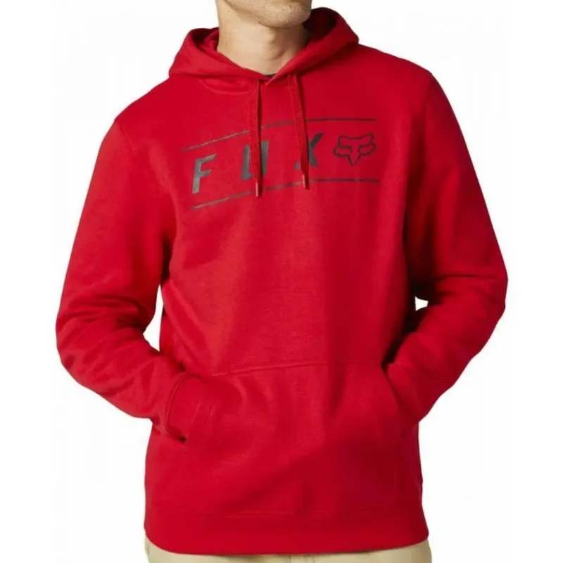 fox pinnacle red hoodie pullover fleece sweatshirt