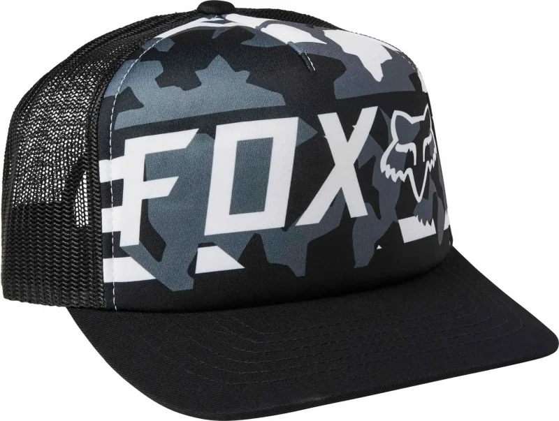 fox red true snapback hat black