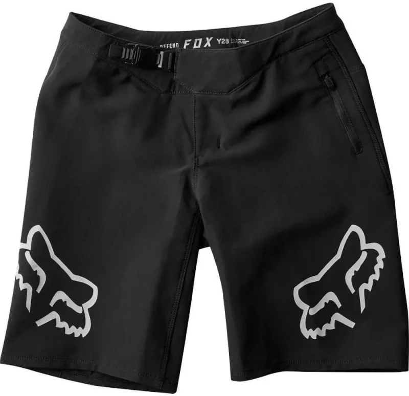 fox youth defend mtb shorts black