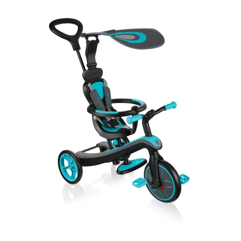 globber explorer 4 in 1 teal kids trike