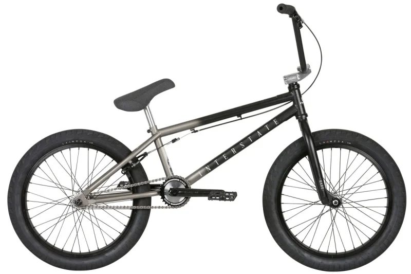 haro interstate 21 bmx bike matt grey black fade