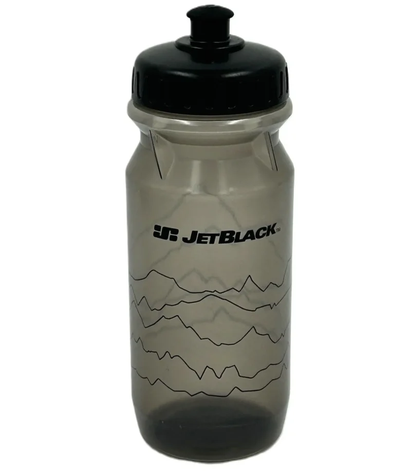 jetblack 600ml smoke drink bottle with black lid