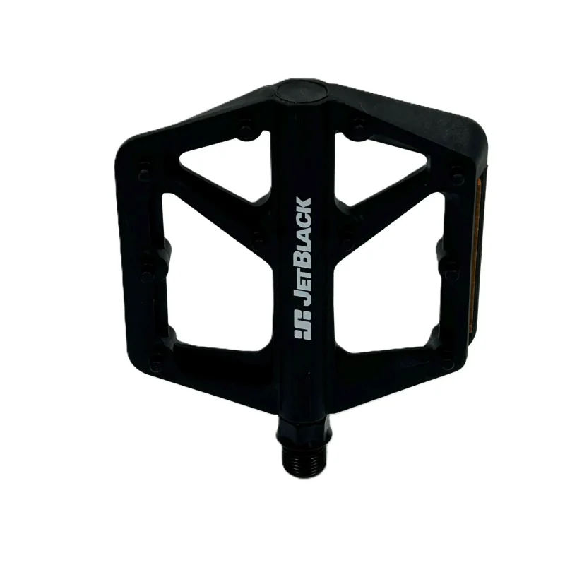 jetblack mtb thermoflat pedals black