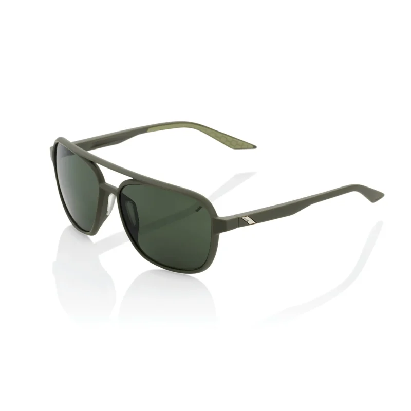 kaisa 100 uv protection sunglasses army green grey tint