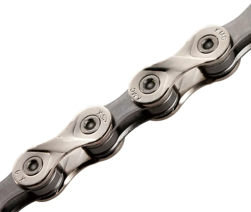 kmc x9 9 speed chain 116l silver grey w connect link