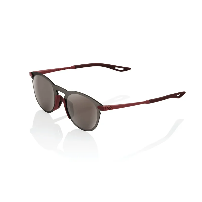 legere 100 round sunglasses soft tact crimson w hiper silver mirror lens