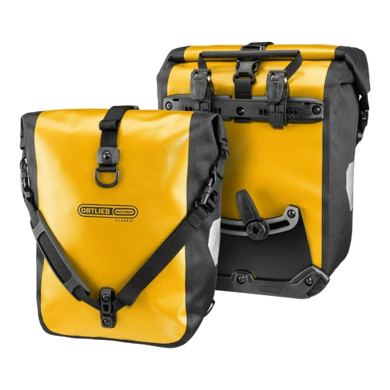 ortlieb sun yellow bike pannier bags classic sport roller