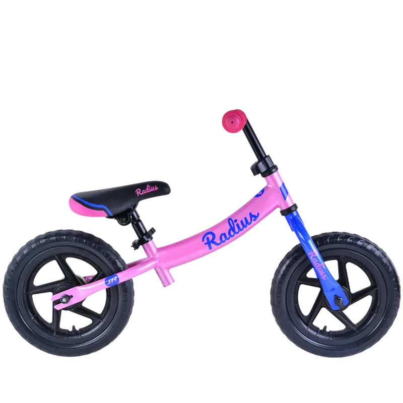 radius jr pink navy balance bike for girls