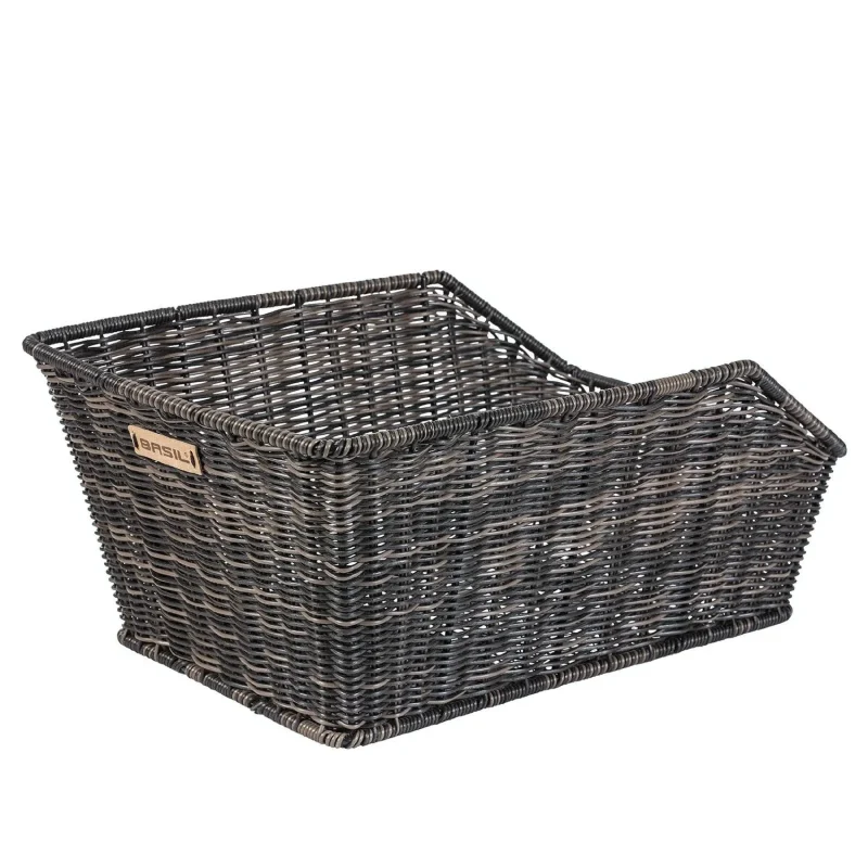 rattan style basil cento rear bike basket