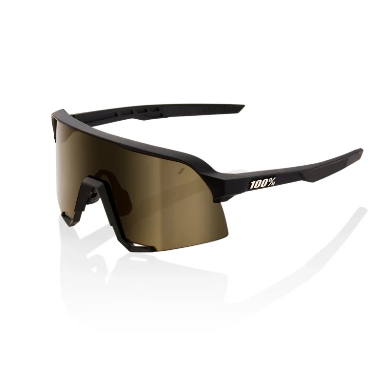 s3 tact black gold mirror cycling sunglasses 100 uv protection