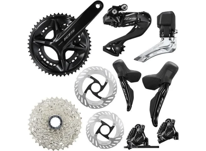 shimano 105 r7100 di2 complete disc groupset