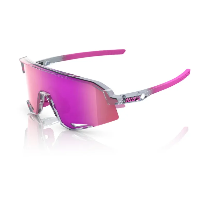 slendale cycling sunglasses grey polished purple mirror lenses