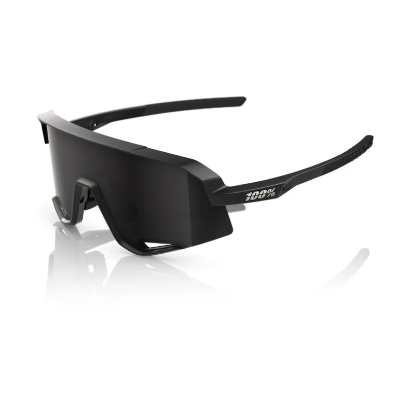 slendale matte black smoke cycling sunglasses 100 uv protection