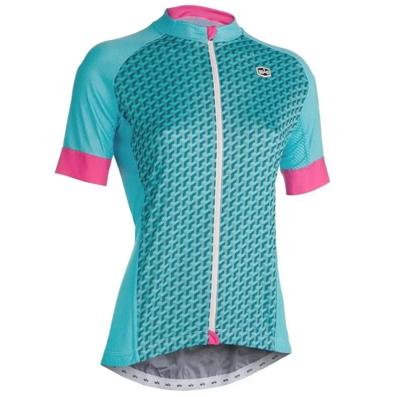 solo omni women s short sleeve cycling jersey