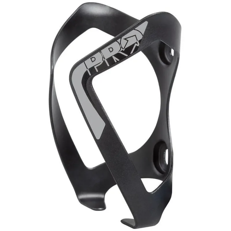 sturdy black grey alloy bike bottle cage