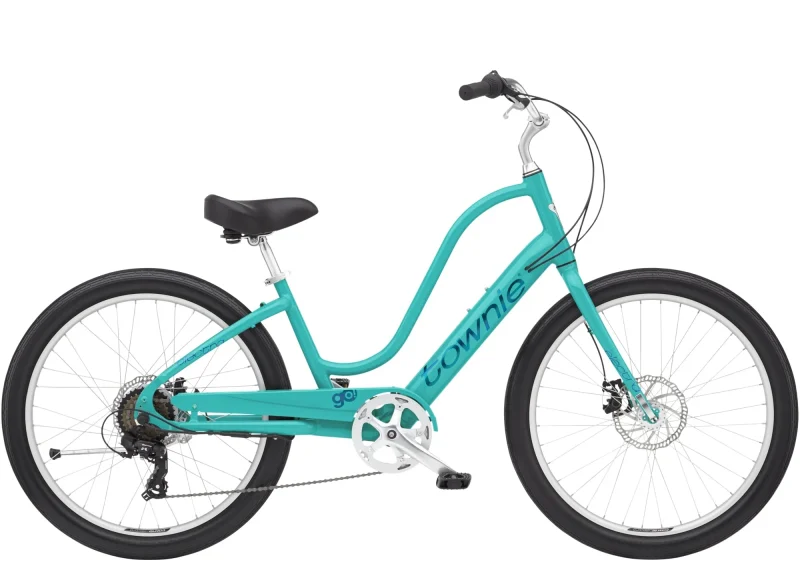 tahiti blue trek townie go 7d step thru electric bike