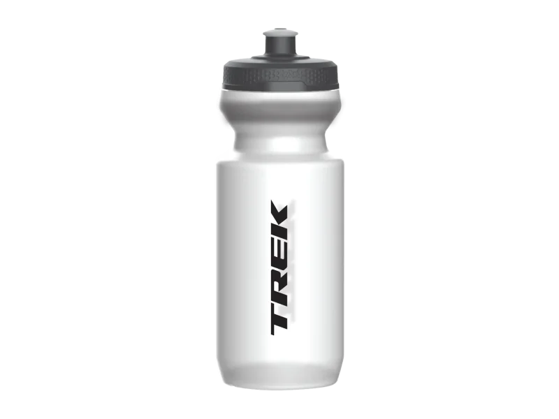 trek 19oz black clear water bottle