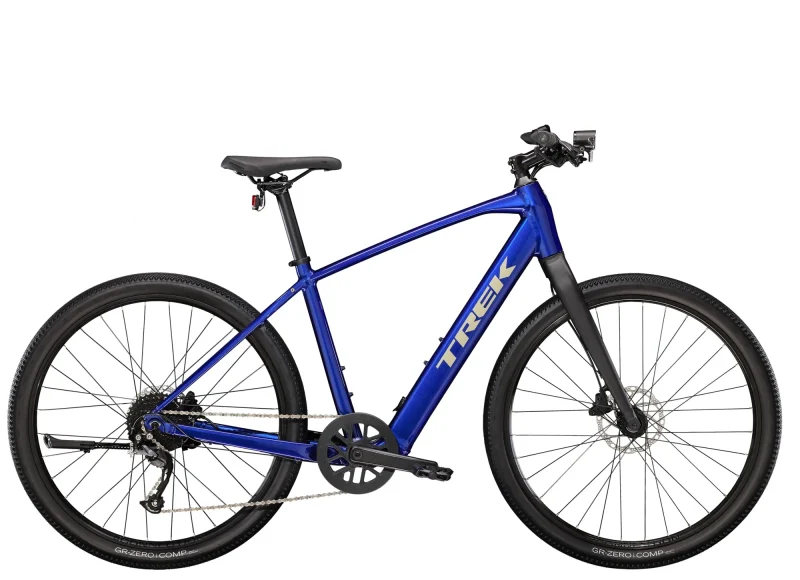 trek dual sport 2 hex blue premium hybrid bike for all terrain