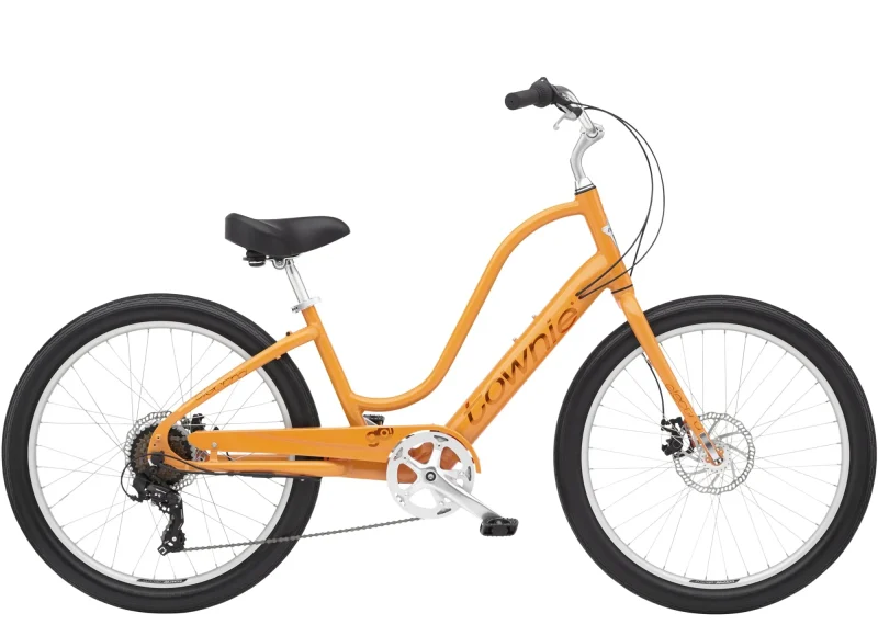 trek townie go 7d step thru electric bike mango