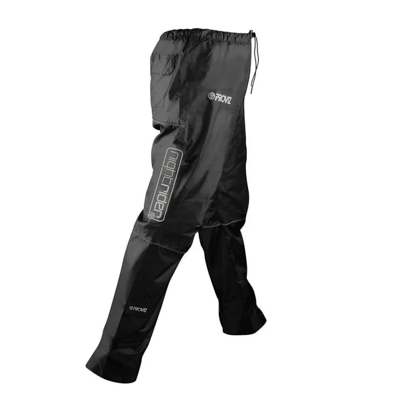 waterproof reflective trousers for active wear black