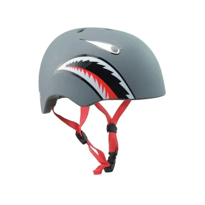 xs urban shark kids helmet matt grey